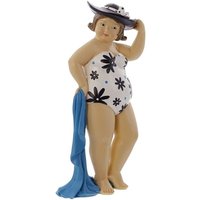 Figur Dame mit Handtuch aus Polyresin, maritime Dekofigur von DEKOLEIDENSCHAFT