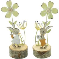 Frank Flechtwaren - Hase 'Blumenwiese', 2er Set FF-770767 von FRANK FLECHTWAREN