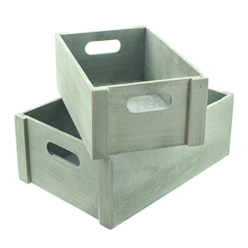 Frank Flechtwaren Universal-Holzkiste im 2er Set Frank Flechtwaren Universal-Holzkiste im 2er Set von FRANK FLECHTWAREN