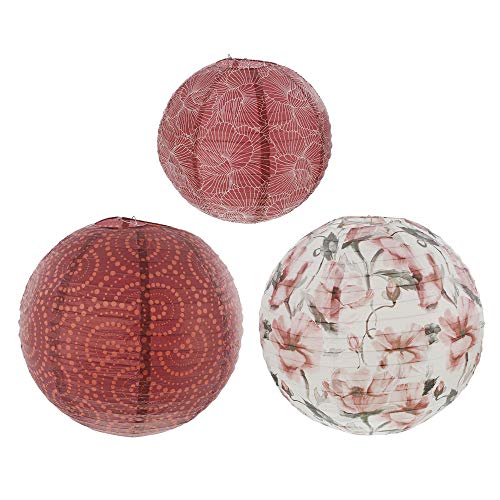 Lampion "Flower", im 3er Set von FRANK FLECHTWAREN