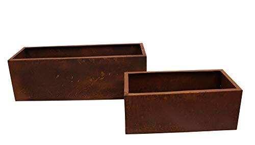 FRANK FLECHTWAREN Pflanzer Rost, im 2er Set von FRANK FLECHTWAREN