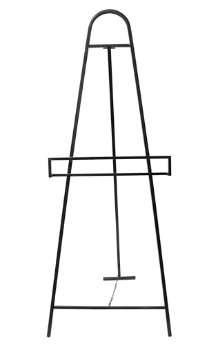 Staffelei "Modern", Metall, mattschwarz Maße: 44 x 41 x 115 cm, ohne Taffel Staffelei "Modern", Metall, mattschwarz Maße: 44 x 41 x 115 cm, ohne Taffel von FRANK FLECHTWAREN