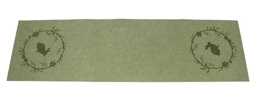 Tischläufer Osterkranz, Filz, 100% Polyester Maße: 40 x 140 cm von FRANK FLECHTWAREN