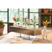 Frank Flechtwaren - Vase 'Solid', 6er Set Gefäß Dekoration Tisch Deko Blumen zeitlos FF-221450 von FRANK FLECHTWAREN