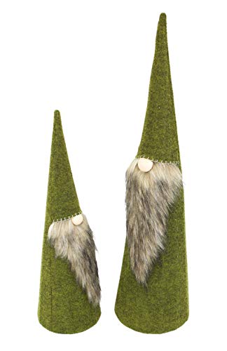 Winterdeko, Weihnachtsdeko, Wichtel Green, Filz auf Metallrahmen, im 2er Set Höhe ca.60 cm, 80 cmFRANK FLECHTWAREN von FRANK FLECHTWAREN
