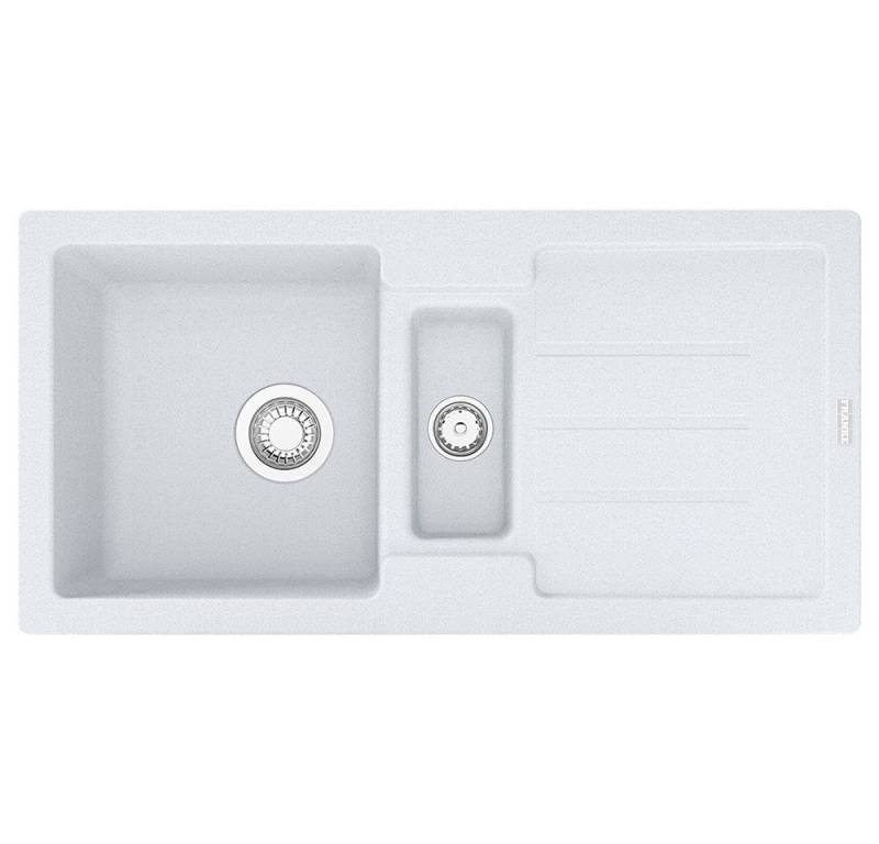 FRANKE Einbauspüle Smart Strata Einbauspüle STG 651-86 Glacier Drehknopf ab 60cm von FRANKE