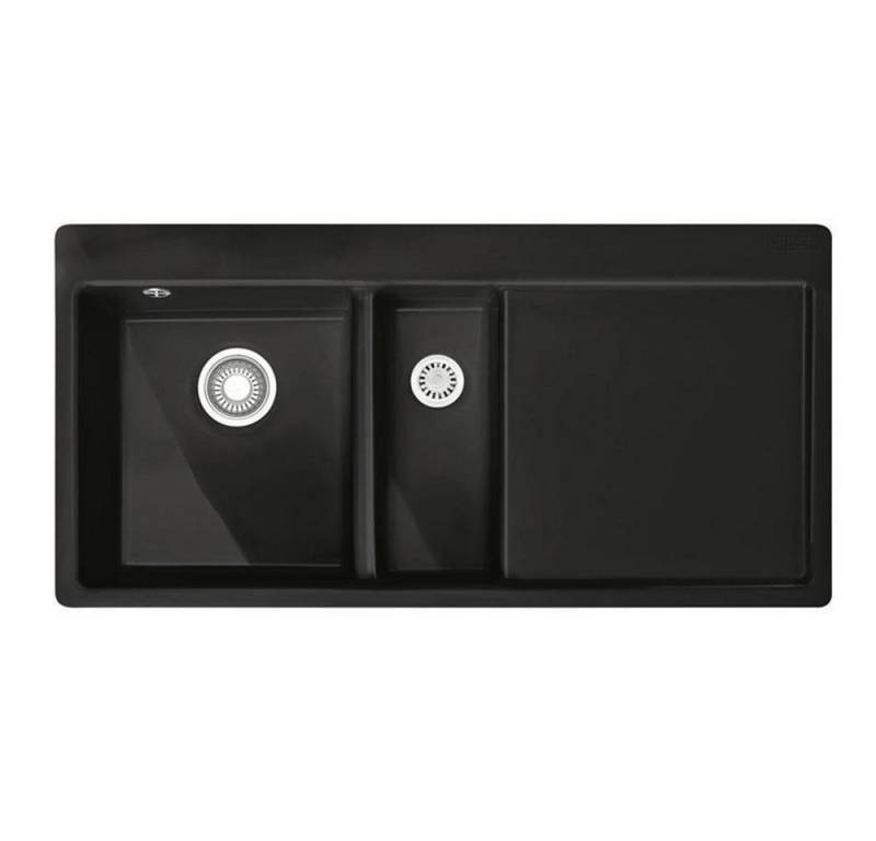 FRANKE Küchenspüle Franke Einbauspüle Mythos MTK 651-100 Fraceram, Druckknopfventil, 100/51 cm von FRANKE