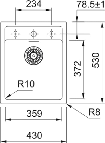 Franke Einbauspüle Sirius SID 610-40 114.0496.101 polarweiß, von FRANKE