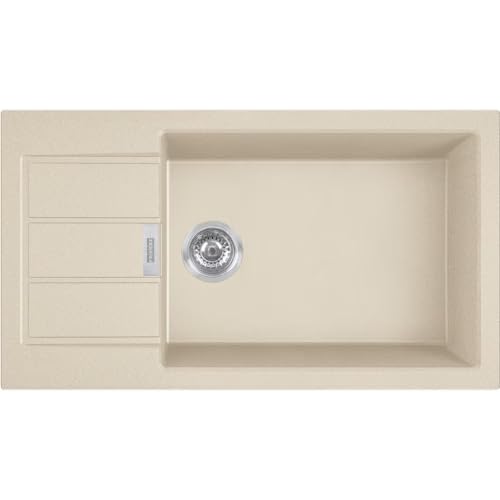 Franke S2D Slim 611-78 XL Sirius Spülbecken, Beige von FRANKE