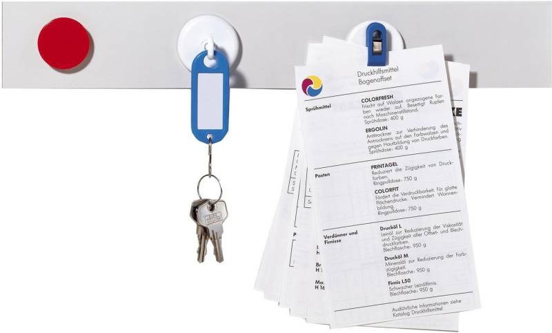 FRANKEN Magnet-Werkzeugleiste Franken ST1355 Magnetleiste selbstklebend 100 x 5 cm weiß von FRANKEN