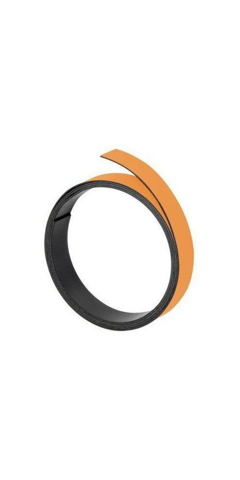 FRANKEN Pinnwand Magnetband 5 mm x 1 m (B x L) orange 5 mm x 1 m (B x L) orange von FRANKEN