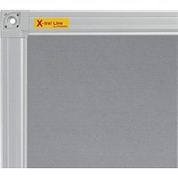 FRANKEN Pinnwand X-tra!Line 150,0 x 100,0 cm Textil grau von FRANKEN