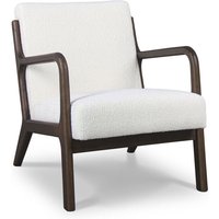 Frankystar - Borgia - Sessel aus massivem Holz von Parawood und Bouclè-Stoff, schmutzabweisend Frankystar - Borgia - Sessel aus massivem Holz von Parawood und Bouclè-Stoff, schmutzabweisend von FRANKYSTAR