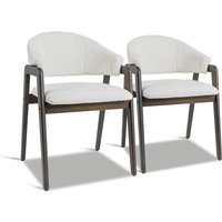 Frankystar - Canberra Bouclè - Paar von 2 Sesseln aus massivem Parawood-Holz und Bouclè-Stoff Frankystar - Canberra Bouclè - Paar von 2 Sesseln aus massivem Parawood-Holz und Bouclè-Stoff von FRANKYSTAR