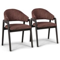 Frankystar - Canberra Corduroy - Paar von 2 Sesseln aus massivem Parawood-Holz und geripptem Samt Frankystar - Canberra Corduroy - Paar von 2 Sesseln aus massivem Parawood-Holz und geripptem Samt von FRANKYSTAR