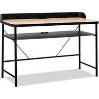 Frankystar - Hariyang - Schreibtisch aus Metall mit Holzablage 120x50 cm mit 2 Shuko-Buchsen und 2 USB-Anschl�ssen Frankystar - Hariyang - Schreibtisch aus Metall mit Holzablage 120x50 cm mit 2 Shuko-Buchsen und 2 USB-Anschl�ssen von FRANKYSTAR