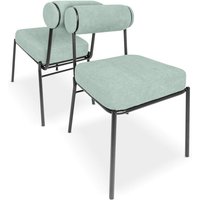 Jeju - Set mit 2 Design-St�hlen aus Metall und Samt Corduroy Jeju - Set mit 2 Design-St�hlen aus Metall und Samt Corduroy von FRANKYSTAR