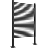 Frankystar - Linea - Sichtschutzwand f�r den Au�enbereich 90,5x193 cm aus Metall und Harz Schwarz von FRANKYSTAR