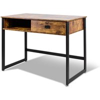 Frankystar - Otari - Computertisch im industriellen Stil mit Schublade und offene Fach, 110x50xH76 cm Frankystar - Otari - Computertisch im industriellen Stil mit Schublade und offene Fach, 110x50xH76 cm von FRANKYSTAR