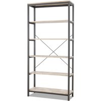 Ganbaru - Regal mit 6 F�chern 80x30xH180 cm im Industrie-Stil bleach Ganbaru - Regal mit 6 F�chern 80x30xH180 cm im Industrie-Stil bleach von FRANKYSTAR