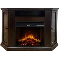 Madison - Elektrischer Eck-Holzboden-Kamin 126x78xH83 cm, Flammeneffekt, Nussbaum Farbe Madison - Elektrischer Eck-Holzboden-Kamin 126x78xH83 cm, Flammeneffekt, Nussbaum Farbe von FRANKYSTAR