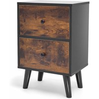 Rocco - Nachttisch aus Holz mit 2 Schubladen. Zeitgen�ssischer Nachttisch, Sofatisch oder Schreibtisch im industriellen Stil mit lackierten Rocco - Nachttisch aus Holz mit 2 Schubladen. Zeitgen�ssischer Nachttisch, Sofatisch oder Schreibtisch im industriellen Stil mit lackierten von FRANKYSTAR