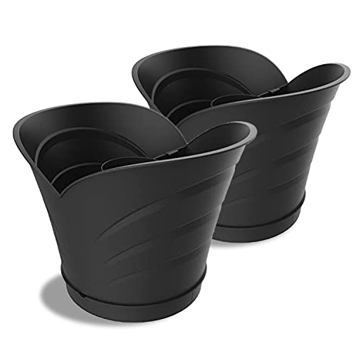 TULIPANO VASE SET 4 STÜCK SCHWARZ von FRANKYSTAR
