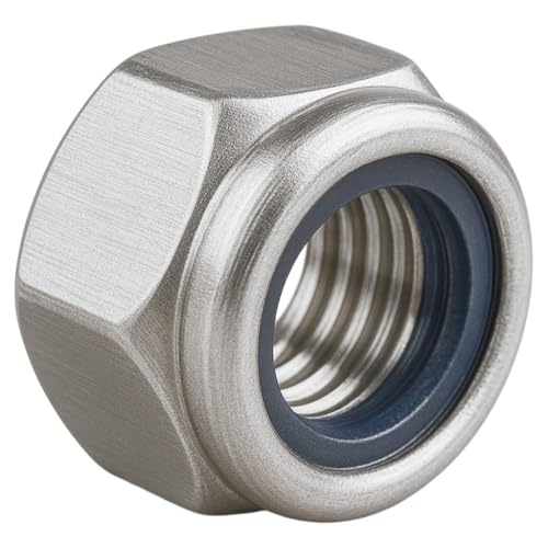 FRANTOS 10 Stück DIN 982 Stoppmuttern mit Klemmteil - M20 in Stahl 10 verzinkt - hohe Form, Sicherungsmuttern selbstsicherende Sechskant Muttern Schraubenmuttern von FRANTOS