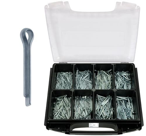 FRANTOS i-BOXX DIN 94 Splinte Sortiment, Stahl verzinkt, 1050 tlg., in 8 Größen: 3,2x25 bis 5,0x50 I Sicherungssplinte Sicherungsstifte Splintstifte Set FRANTOS i-BOXX DIN 94 Splinte Sortiment, Stahl verzinkt, 1050 tlg., in 8 Größen: 3,2x25 bis 5,0x50 I Sicherungssplinte Sicherungsstifte Splintstifte Set von FRANTOS
