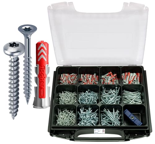 FRANTOS i-BOXX Schrauben und Dübel Set mit Bit Box, 666 tlg. - Panhead- und Senkkopfschrauben 3,5x40-6x70 + Dübel 5-10 mm von FRANTOS