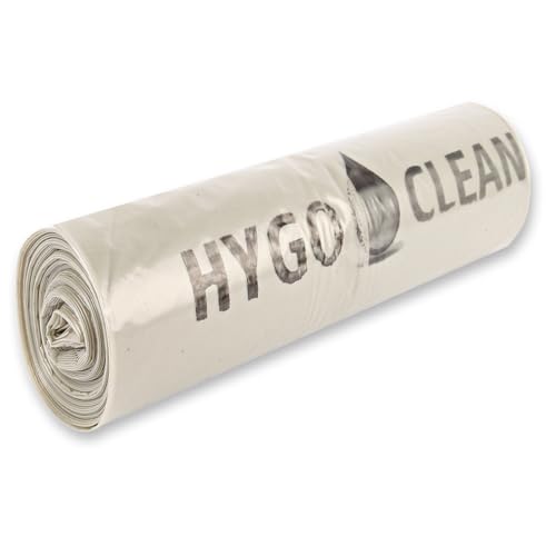 100 Stück Hygoclean Müllsäcke Premium, 120 l | LDPE, Rolle, transparent, L: 110cm, B: 70cm, 70my, Müllbeutel, Müllsäcke, Mülltüten von FRANZ MENSCH