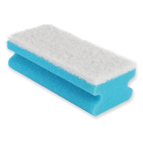 100 Stück Hygoclean Padschwämme Colour | Schaumstoff/Softvlies, blau, L: 15cm, B: 7cm, H: 4,5cm, Padschwämme, Reinigungsschwämme, Putzschwämme von FRANZ MENSCH
