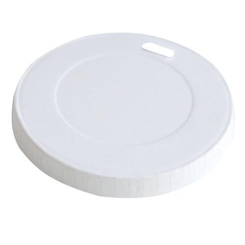 1000 Stück NATUREStar Bio Flachdeckel für Pappbecher mit Trinköffnung | Pappe, weiß, Ø: 90mm, Papp-Deckel mit Trinköffnung, Kaffeebecher Deckel von FRANZ MENSCH
