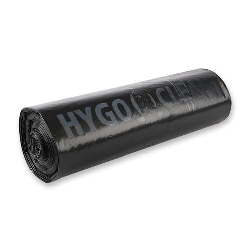 150 Stück Hygoclean Müllsäcke, 110 l | LDPE, Rolle, schwarz, L: 110cm, B: 70cm, 55my, Müllsäcke, Abfallsack, Müllbeutel, Mülltüten, Hausmüll, Abfallbeutel von FRANZ MENSCH