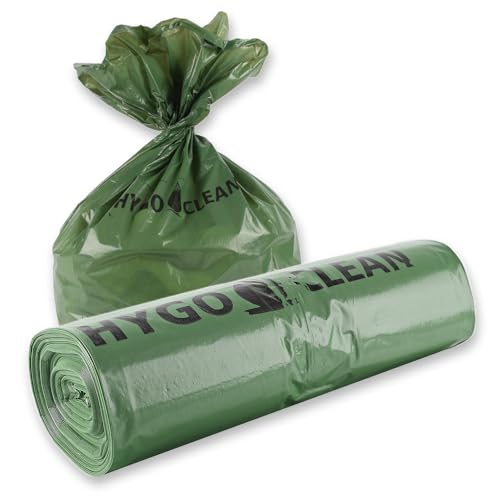 250 Stück Hygoclean Müllsäcke, 160 l | LDPE, Rolle, grün, L: 110cm, B: 65cm, 60my, Müllbeutel, Müllsäcke, Mülltüten, Abfallsack von FRANZ MENSCH