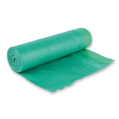 560 Stück Hygoclean Müllbeutel mit Zugband, 60l | HDPE, Rolle, grün-gelb, L: 64cm, B: 71cm, Müllbeutel, Müllsäcke, Mülltüten, Mülltonnen, Abfallsack, Mülltüten mit Zugband von FRANZ MENSCH