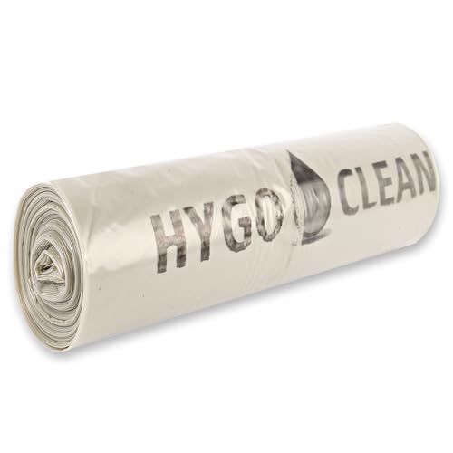 80 Stück Hygoclean Müllsäcke Premium, 160 l | LDPE, Rolle, transparent, L: 120cm, B: 90cm, 80my, Müllsäcke, Abfallsack, Müllbeutel, Mülltüten, Hausmüll, Abfallbeutel von FRANZ MENSCH