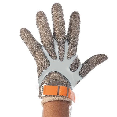 FRANZ MENSCH 1 Stück Hygostar Stechschutzhandschuhe ohne Stulpe, silber, 10/XL, L: 26cm, Stechschutzhandschuhe, Schnittschutzhandschuhe, Arbeitshandschuh von FRANZ MENSCH