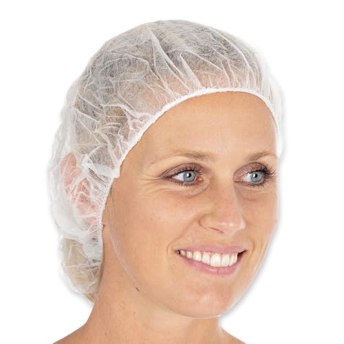 FRANZ MENSCH 1000 Stück Hygonorm Baretthauben Bettina Light | PP, weiß, Einheitsgröße, Ø: 53cm, Spenderbox, Baretthauben, OP Kopfhauben, Einweghauben von FRANZ MENSCH