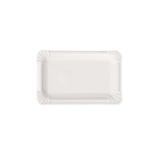 FRANZ MENSCH 250 Stück NATUREStar Pappteller rechteckig | Pappe, Packung, weiß, L: 11cm, B: 17,5cm, Pappteller, Einwegteller, Einweggeschirr FRANZ MENSCH 250 Stück NATUREStar Pappteller rechteckig | Pappe, Packung, weiß, L: 11cm, B: 17,5cm, Pappteller, Einwegteller, Einweggeschirr von FRANZ MENSCH