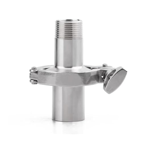 1/4 3/8 1/2 3/4 1-4 "BSPT Männlich Weiblich 0.5" 1 "1.5" 2 "3" Tri Clamp Set Sanitär 304 316 Edelstahl Rohr Fitting Homebrew(SUS304-F-M,DN25 1 BSPT K50) von FRAOMHFW
