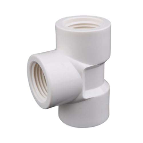 1 stück 1/2 3/4 1 Zoll PVC Innengewinde Gerader Winkel 3-Wege-anschluss Gartenbewässerungsanschluss Aquarium Fisch Tank Rohradapter(Tee,1l2 inch) von FRAOMHFW