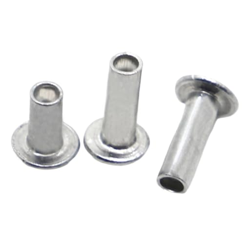 10–50 Stück M2 M2.5 M3 M4 M5 M6 GB873 Aluminium, rund, flach, Flachrundkopf, Halbhohlniete, Durchmesser 2 mm, 3 mm, 4 mm, 5 mm, 6 mm(M2 50pcs,8mm) von FRAOMHFW