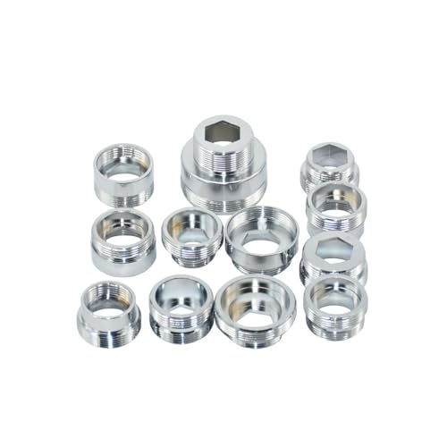 2 stücke Messing M22 X M16 M18 M20 M24 M28 M32 Gewinde Anschluss Silber Wasser Wasserhahn Anschluss for Bubbler Bad Küche(Blue) von FRAOMHFW