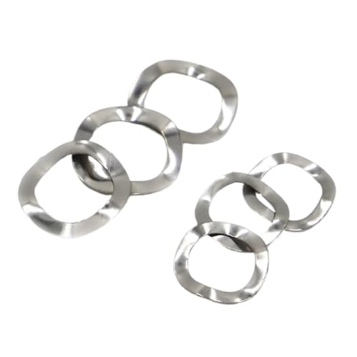 304 Edelstahl Drei Wellenscheiben Federscheibe M3 M4 M5 M6 M8 M10 M12 M14 M16 M19 M23 M25 M27 M31 M39 M41 M51(10pcs M23x29x0.3) von FRAOMHFW