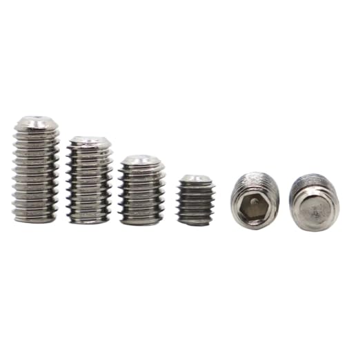 5-50 STÜCKE M1.6 M2 M2.5 M3 M3.5 M4 M5 M6 M8 304 Edelstahl Cup Point Headness Innensechskant-Set Madenschraube DIN916(5mm,M3 50pcs) von FRAOMHFW