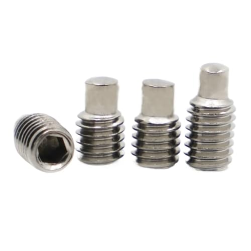 5–50 Stück M3 M4 M5 M6 M8 DIN915 304 Edelstahl-Innensechskantschrauben mit Innensechskant und konvexen Endbolzen(4mm,M4 10pcs) von FRAOMHFW