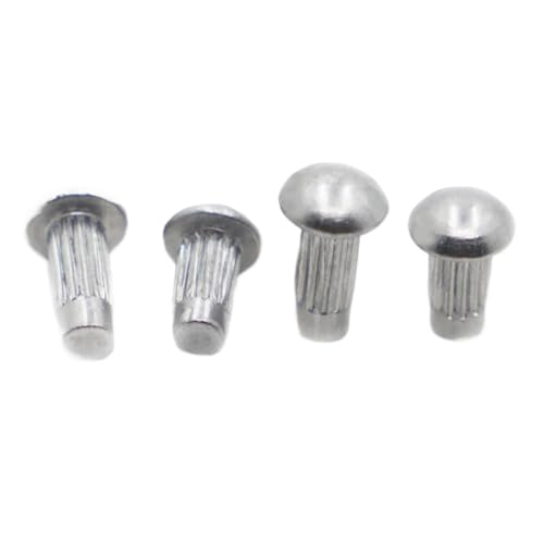 50/100 stücke GB827 M2 M2.5 M3 M4 Aluminium Runde Taste Kopf Gerändelt Schaft Vollniete(M4 50pcs,10mm) von FRAOMHFW