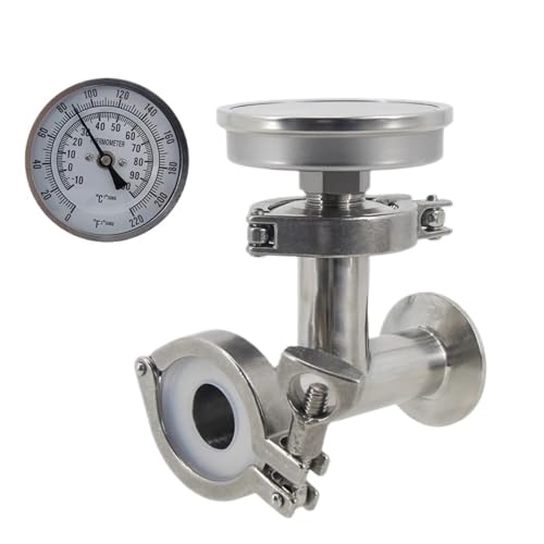AInline-Temperaturmonitor 1,5 Zoll Tri Clamp Test Tee Thermometer Paket Gegenstrom Würzekühler Thermometer AInline-Temperaturmonitor 1,5 Zoll Tri Clamp Test Tee Thermometer Paket Gegenstrom Würzekühler Thermometer von FRAOMHFW
