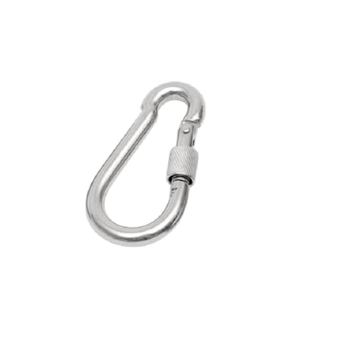 FRAOMHFW Sicherheitsschnalle Karabinerhaken 304 316 Edelstahl Federschnalle(304 with nut,M9 2pcs) von FRAOMHFW